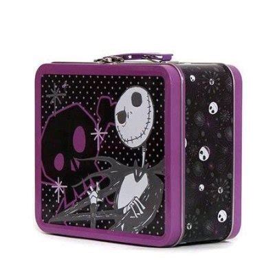 jack skellington lunch box metal black and white|nightmare before christmas jack skellington.